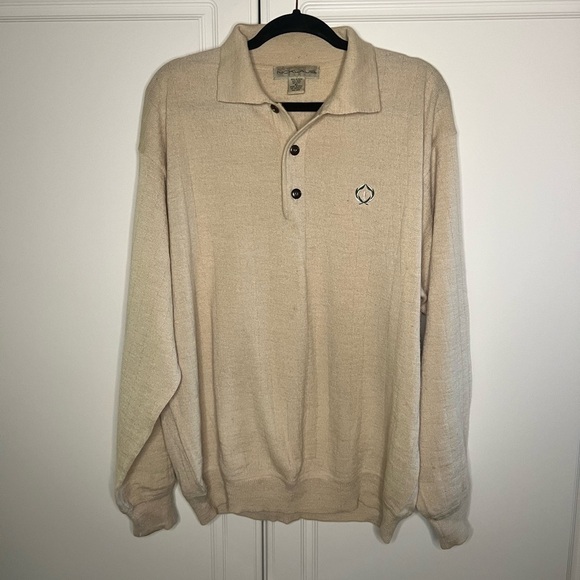 Vintage Nicklaus Alpaca Wool Polo Sweater - Picture 1 of 11